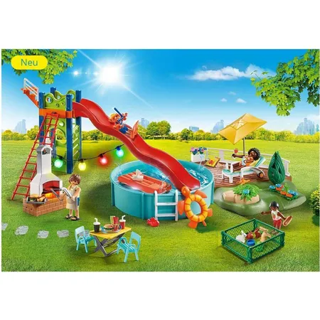 PLAYMOBIL® 70987 City Life - Poolparty mit Rutsche