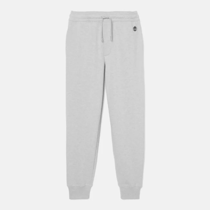 Pantalon de survêtement à envers bouclé pour homme en gris