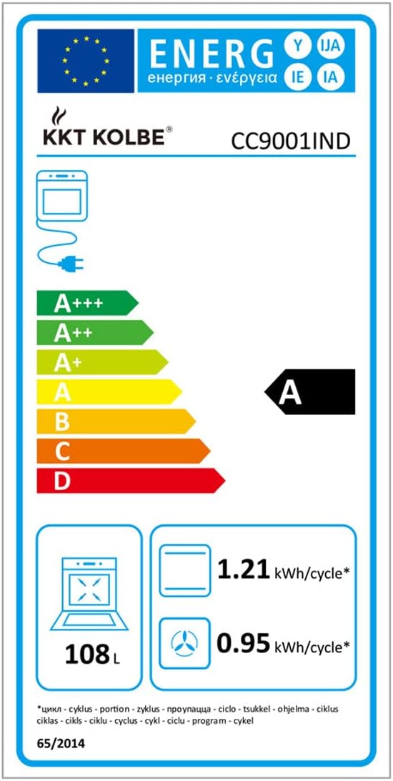 KKT KOLBE Kochzentrum | Standherd mit Induktionskochfeld | 90cm | 108 l | 4 Zonen | 15 Heizstufen | Teleskopauszug | Drehspieß | Grill | SensorTouch | CC9001IND
