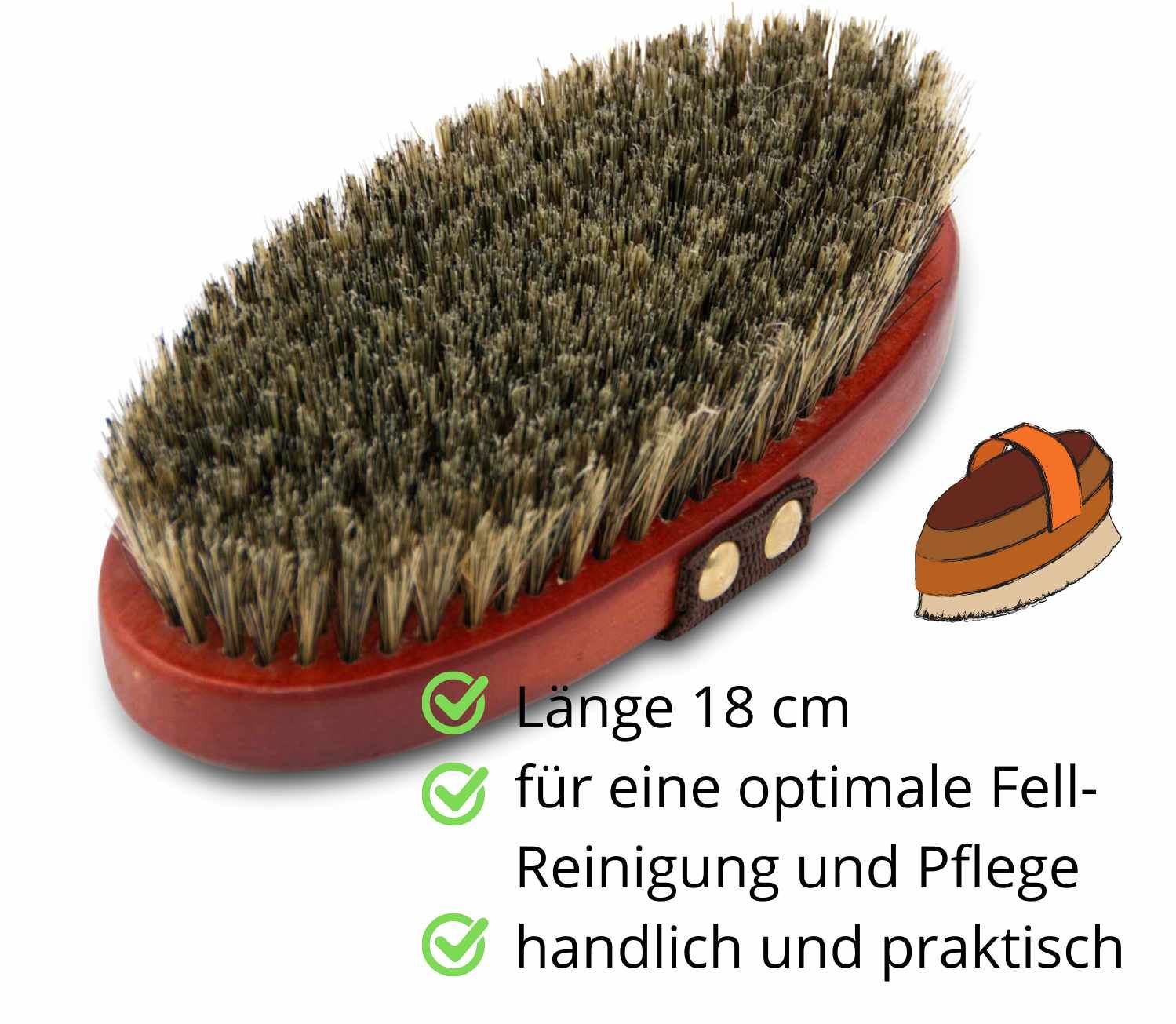 AMKA Deluxe Pferdebürste