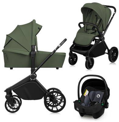 Lionelo MIKA Plus 3-in-1 Duovogn, Green Olive