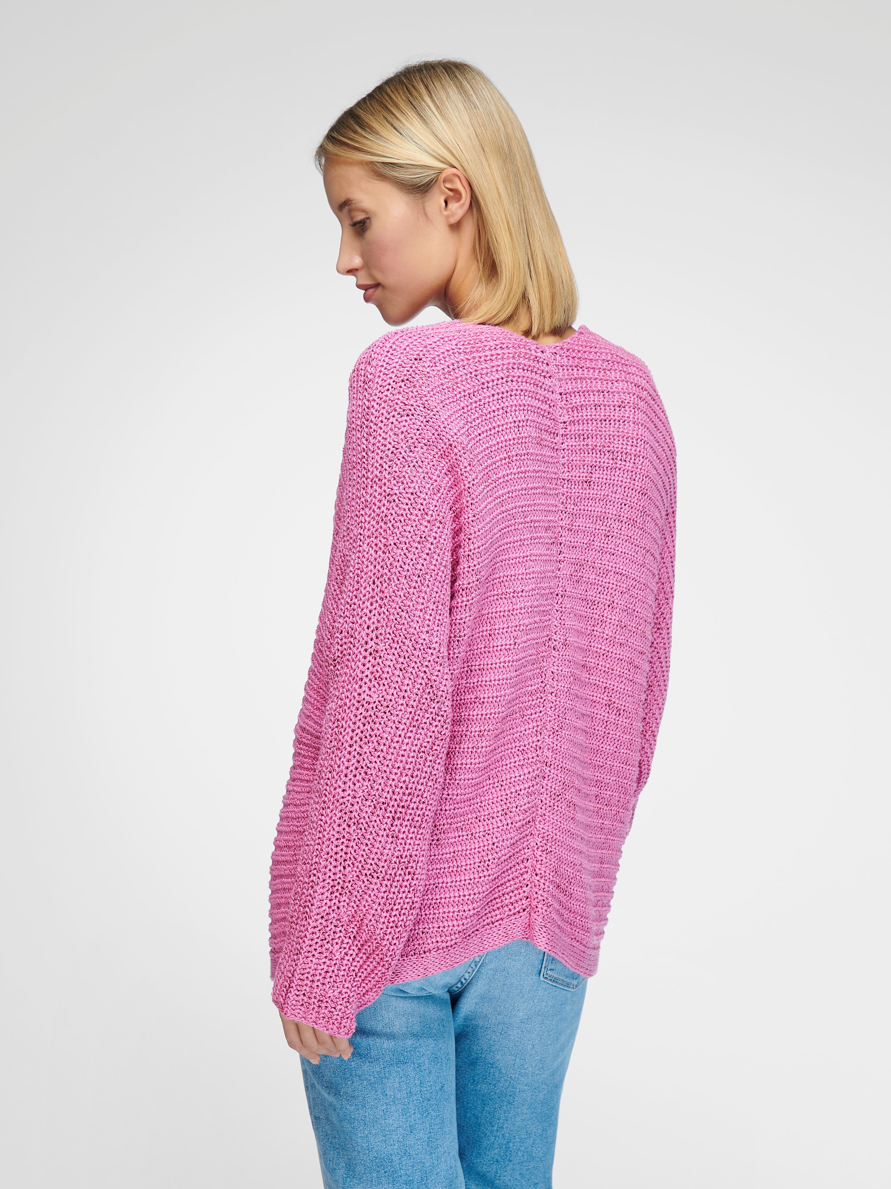 Strickjacke mit V-Ausschnitt