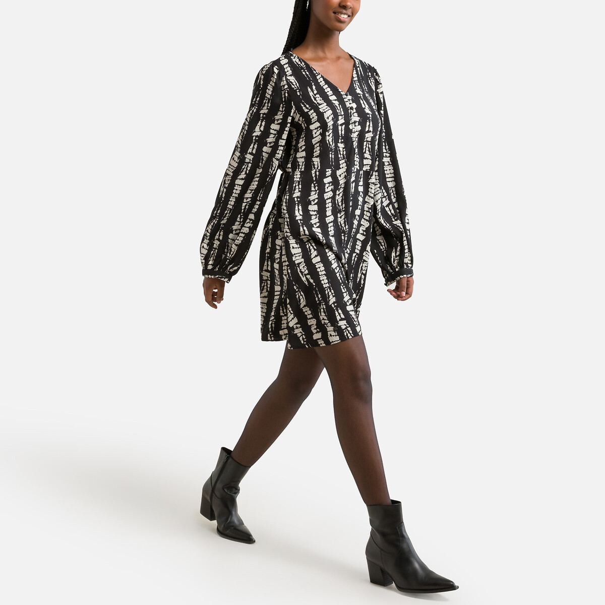 VERO MODA<br>Vestido curto estampado