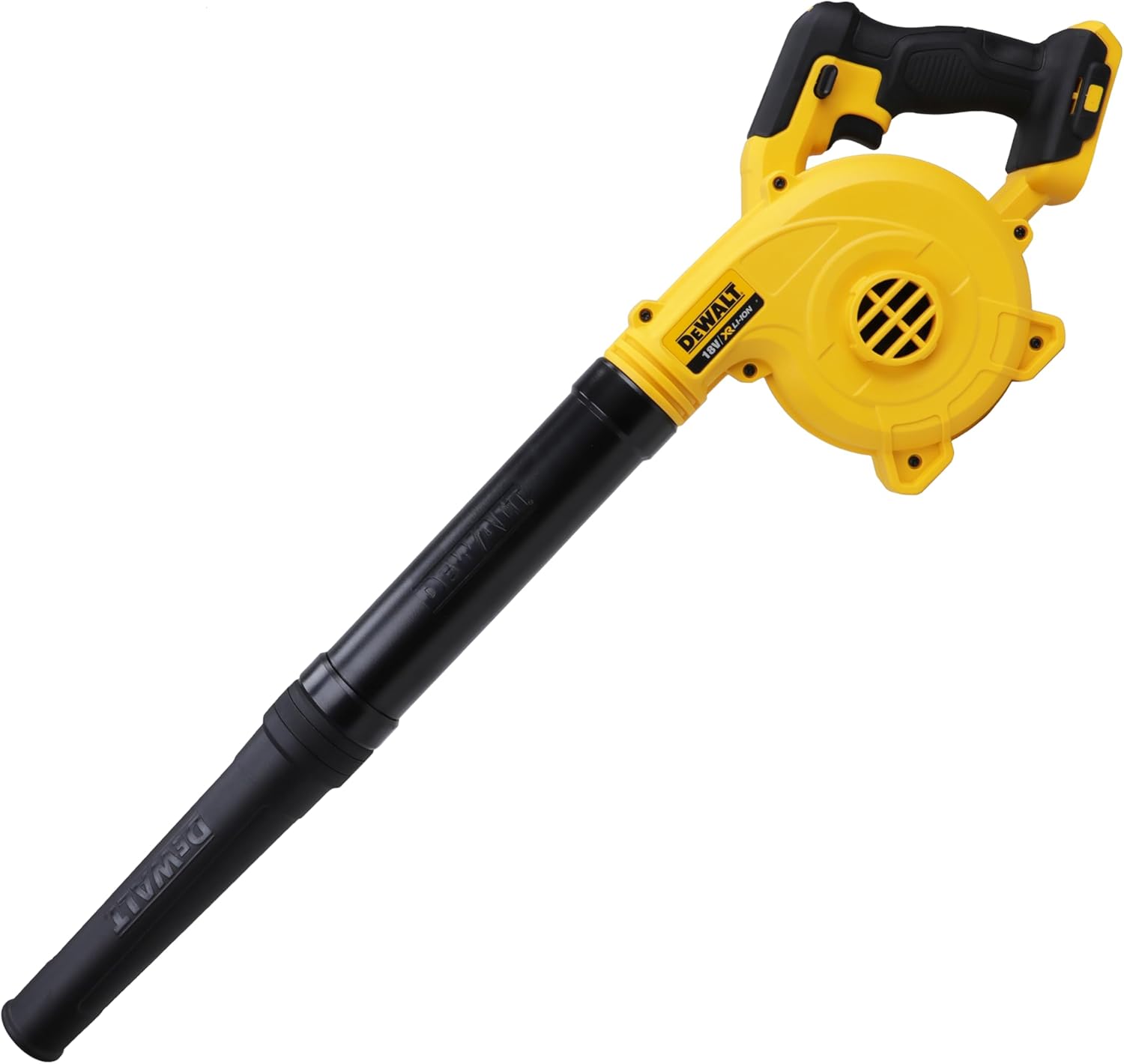 DEWALT Souffleur Brushless XR 18V 5Ah Li-Ion - Souffleur Électrique Portable sans Fil - Volume d'Air 450cfm - Vitesse 200km/h - 3,1 kg DCMBL562N-XJ