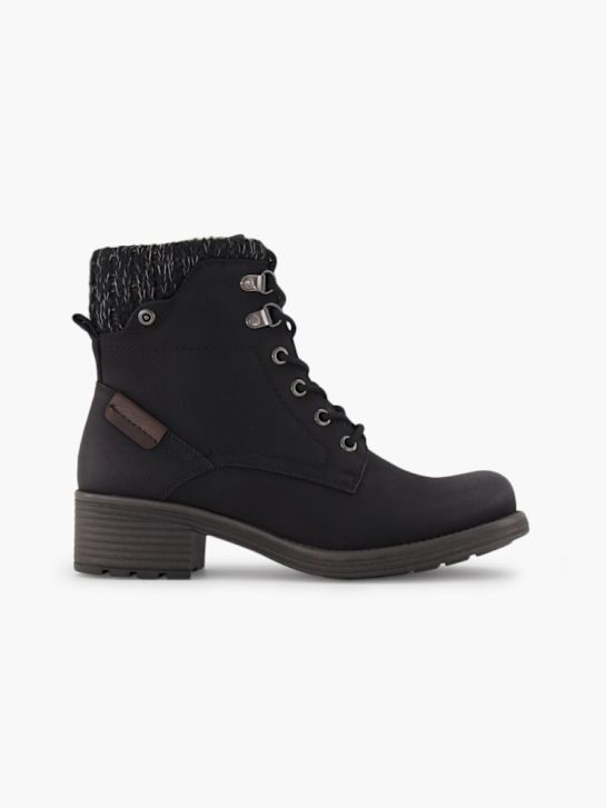 Graceland Schnür-Stiefelette Schwarz