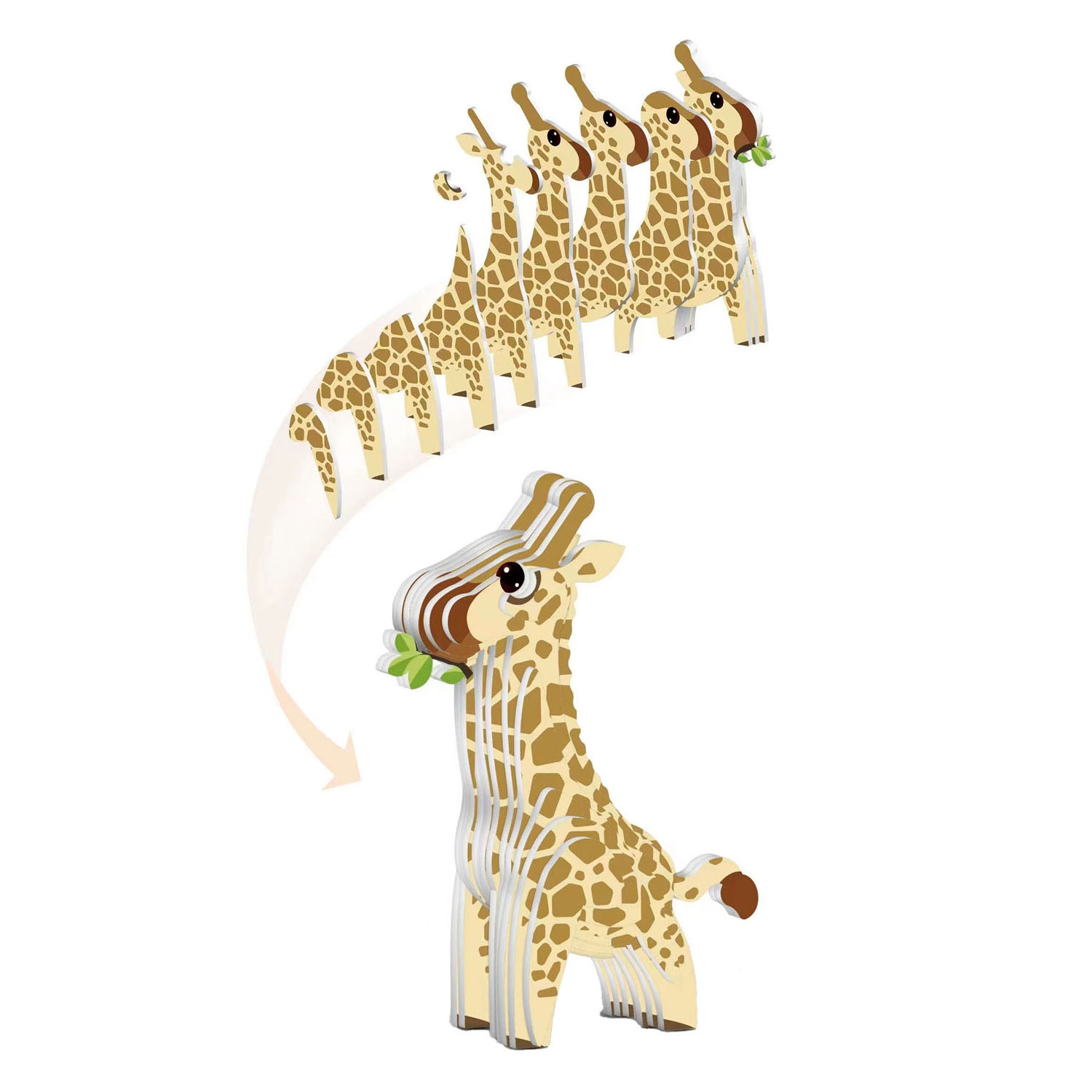 3D Puzzel Giraffe, 30st.