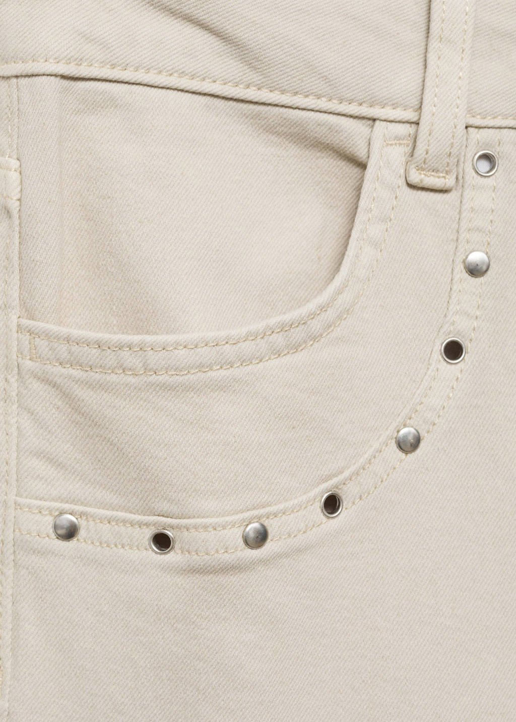 MANGO TEEN straight casual broek grijs