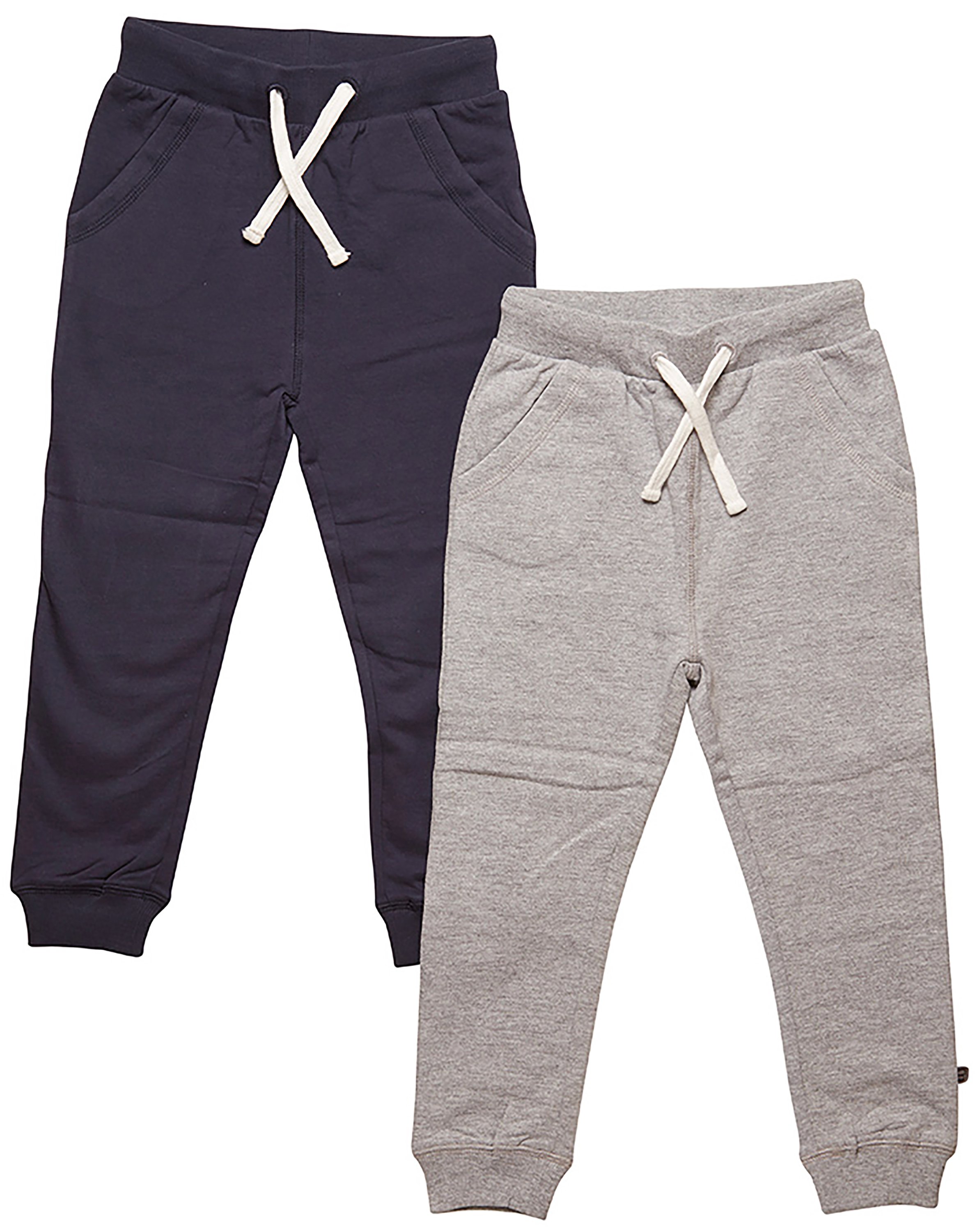 Jogginghose 2er-Pack in marine/grau