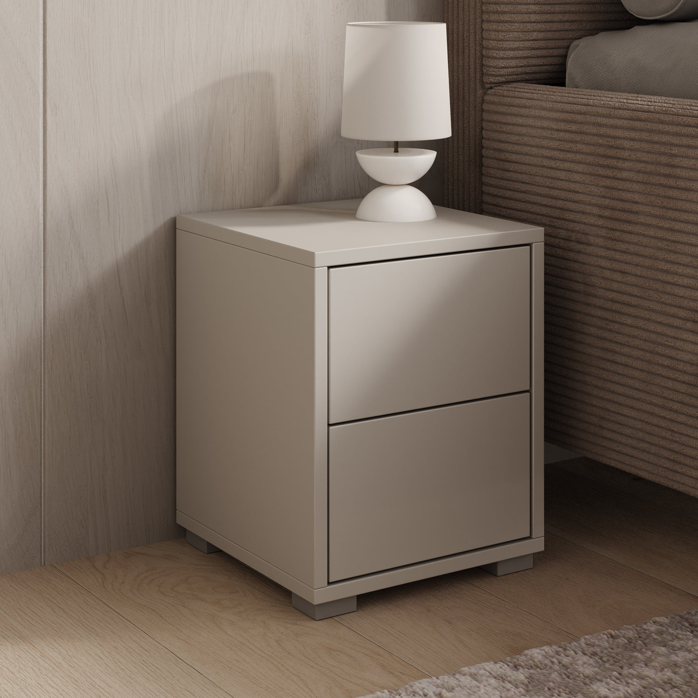 Gideon - Nachtkastje - Beige - 30x31x38 cm
