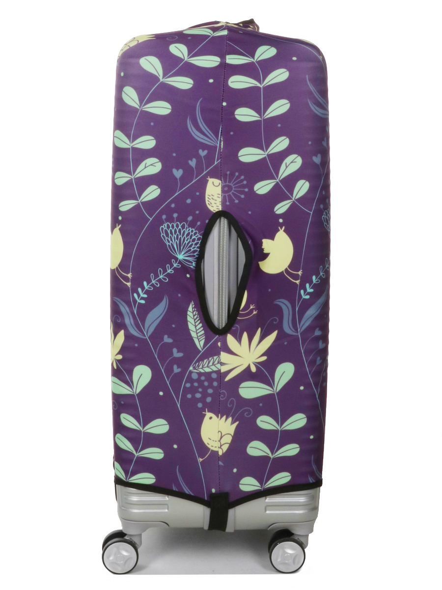 Housse de valise Periea Purple with Yellow Birds L