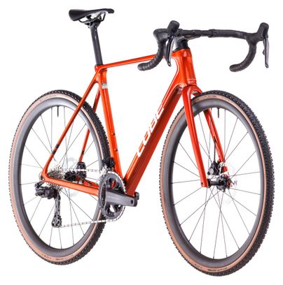 Vélo de Cyclocross Cube Cross Race C:62 SLX Shimano Ultegra Di2/GRX Di2 12V 700 mm Orange Electric 2025