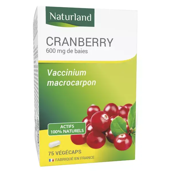 Naturland Cranberry 75 cápsulas vegetais