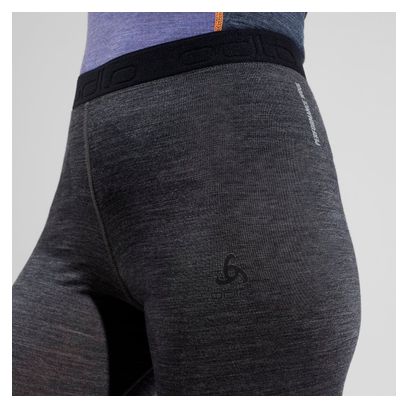 Collant Long Femme Odlo Performance Wool 150 Gris Foncé