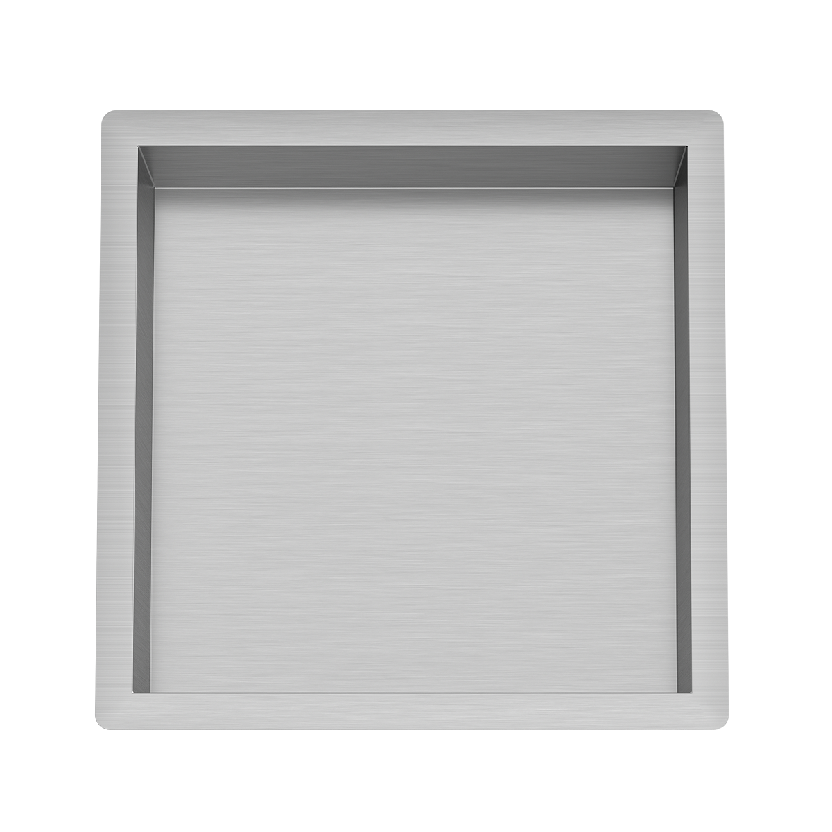 SHOWMODEL: Saniclear Fido inbouwnis 30x30cm RVS