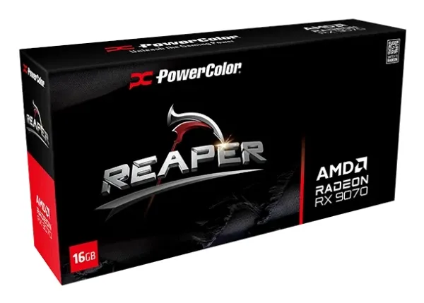 PowerColor Reaper Radeon RX 9070 - Grafikkort - 16 GB - 3 x DisplayPort, HDMI