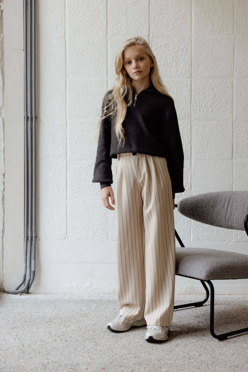 LEVV sweater FENNA grijs