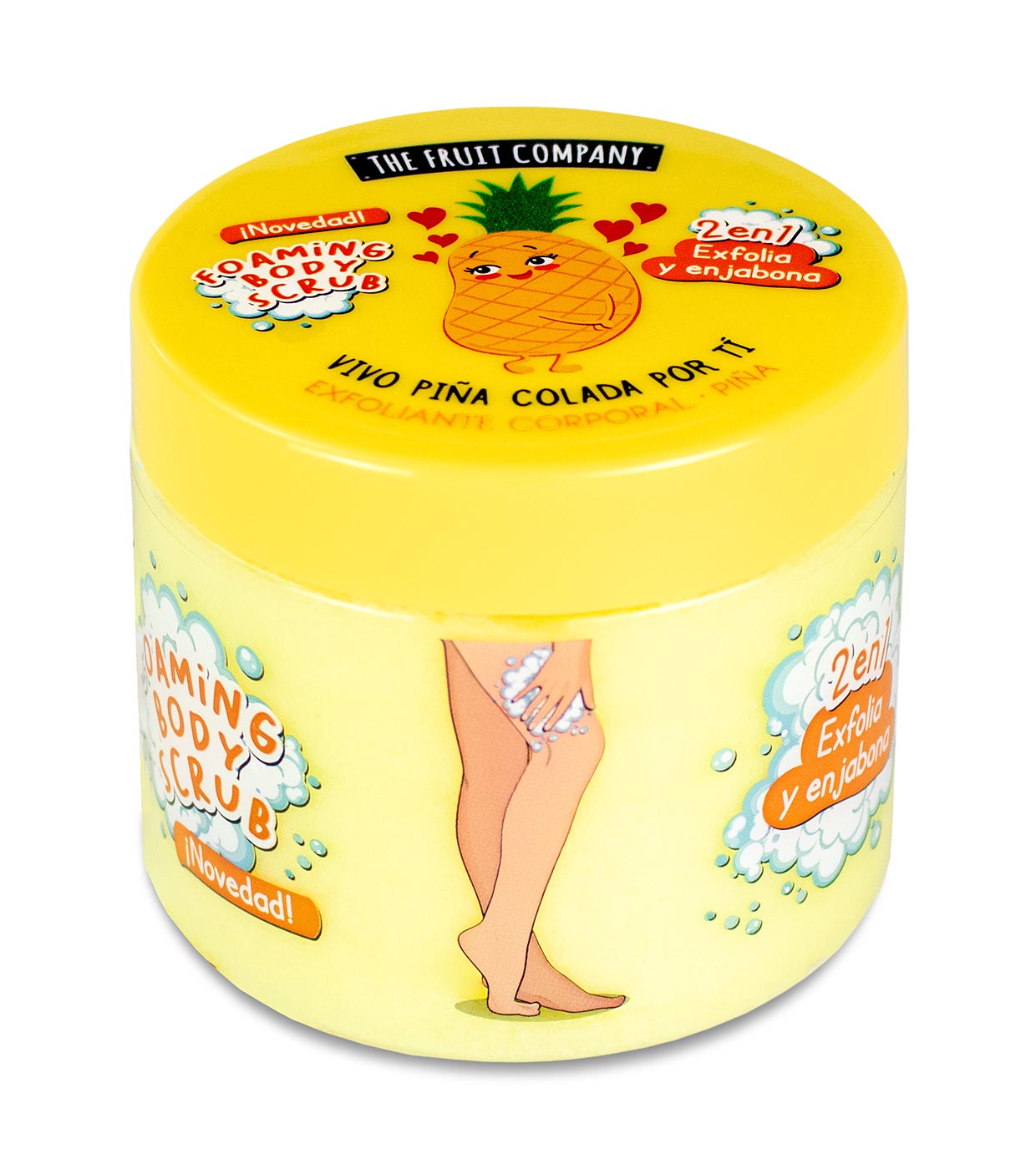 The Fruit Company - Espuma Esfoliante Corporal 2 em 1 - Abacaxi