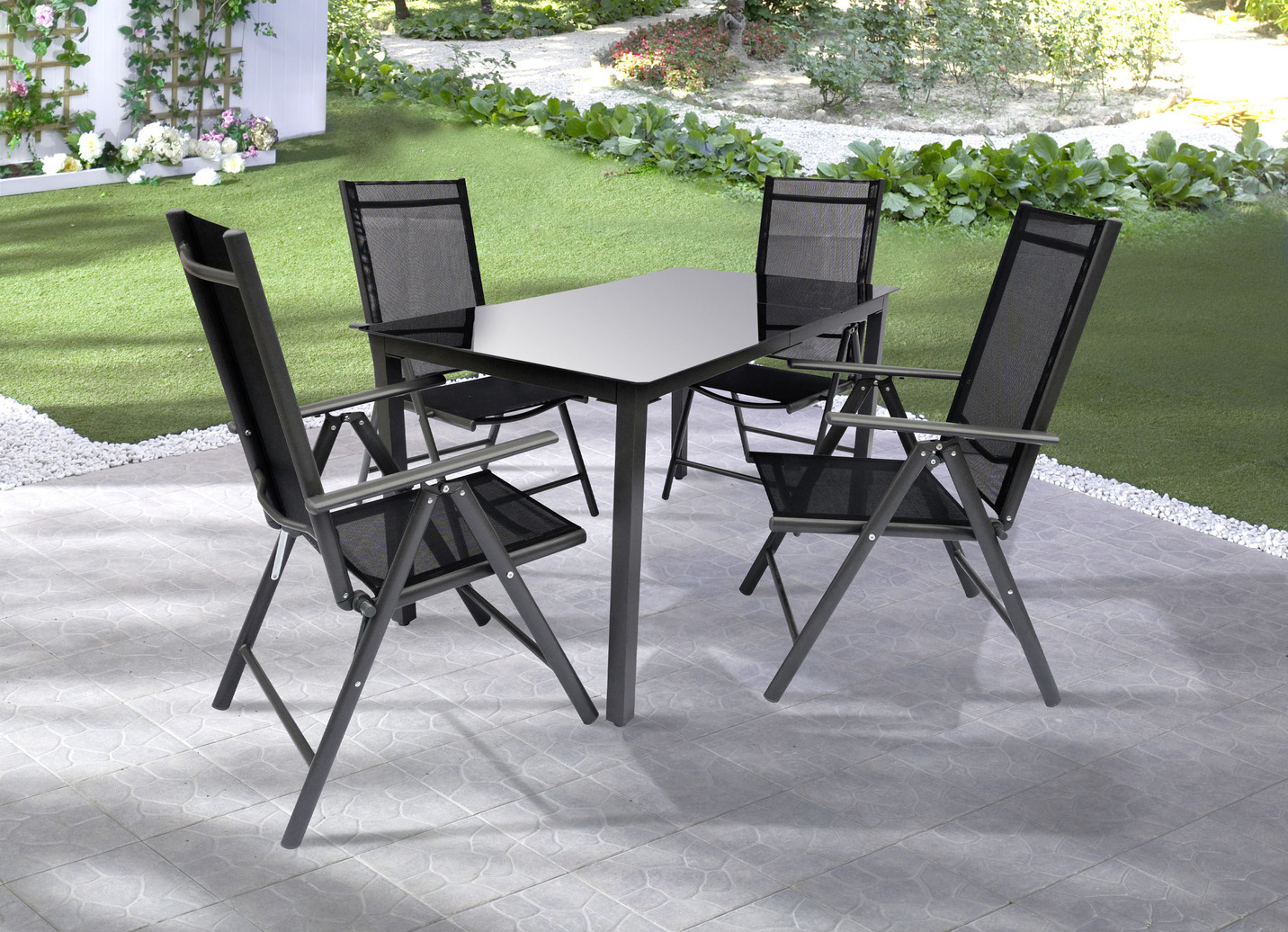 Möbelserie Miami aus wetterbeständigem Aluminium