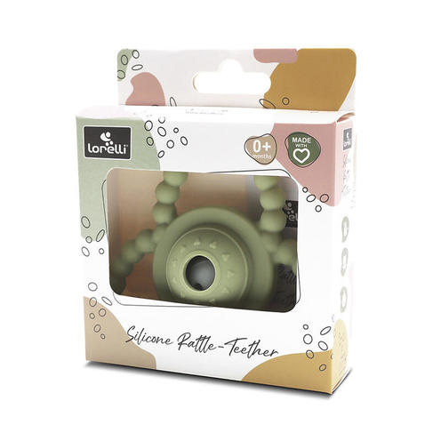Hochet de dentition en silicone Vert - LORELLI