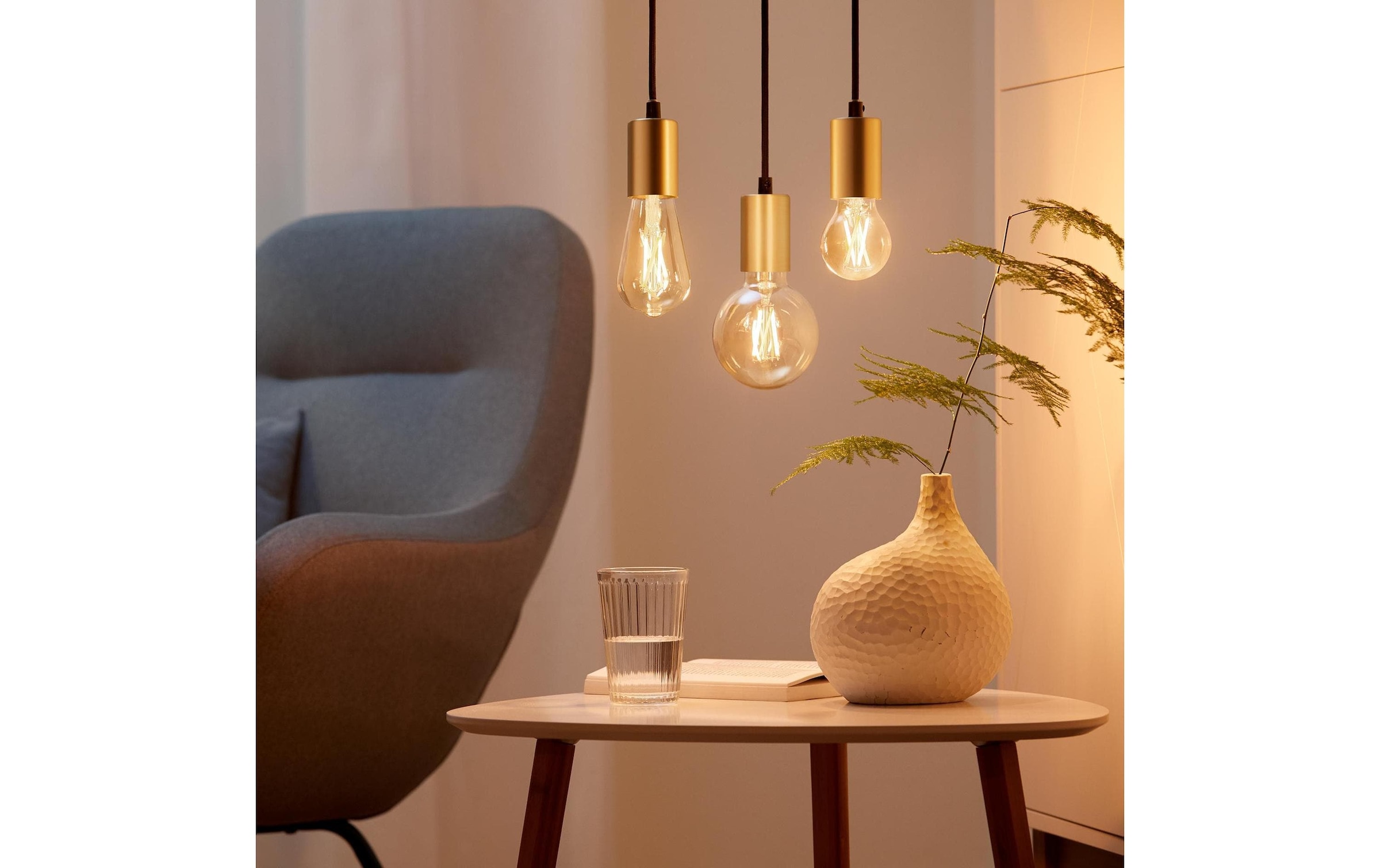 WiZ LED-Leuchtmittel »6.7W (50W) E27 A60 Filament Amber Einzelpack« E27