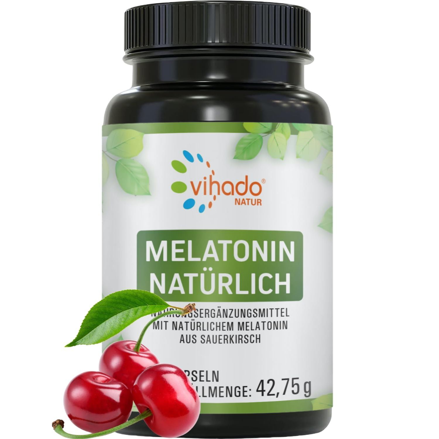 Vihado Natürliches Melatonin Schlaf Kapseln