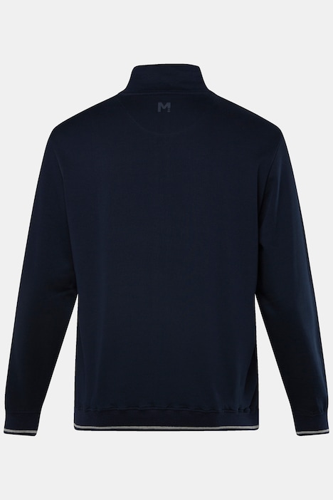 Men+ Sweatjacke, Stehkragen, Brustprint, bis 8 XL