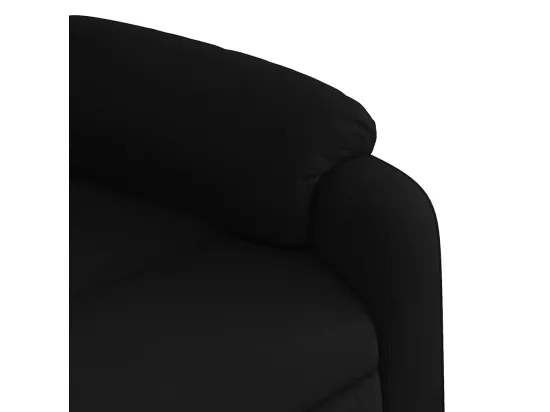 Fauteuil massant inclinable Noir Tissu