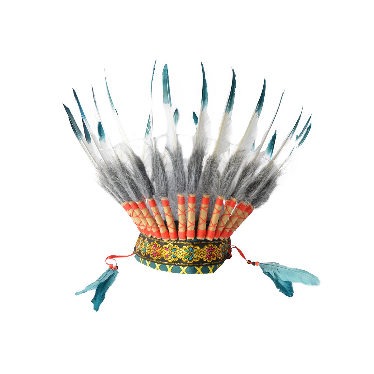 Coiffe Chef indien bleu canard Mercredi et Patati