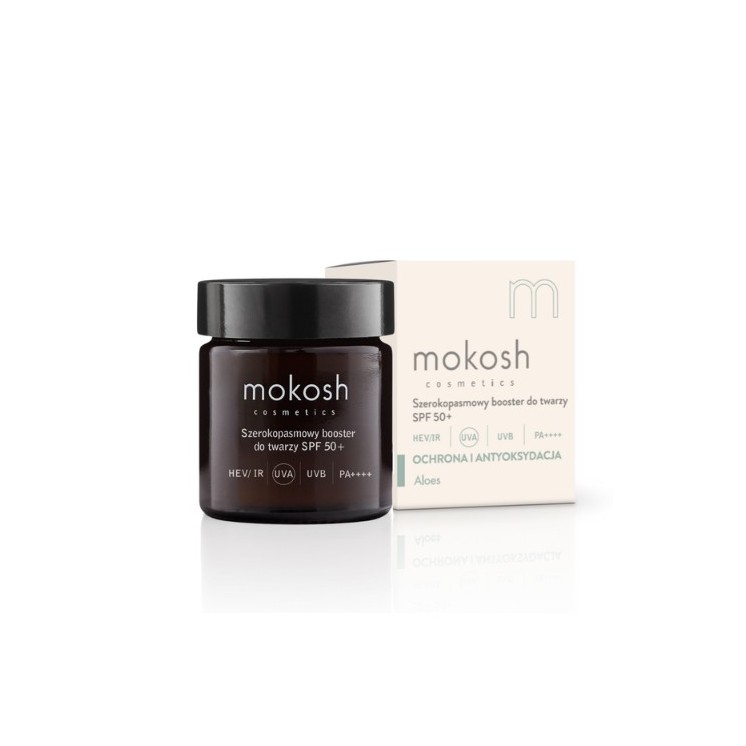 Mokosh Breitband-Gesichtsverstärker SPF50 + Aloe 30 ml