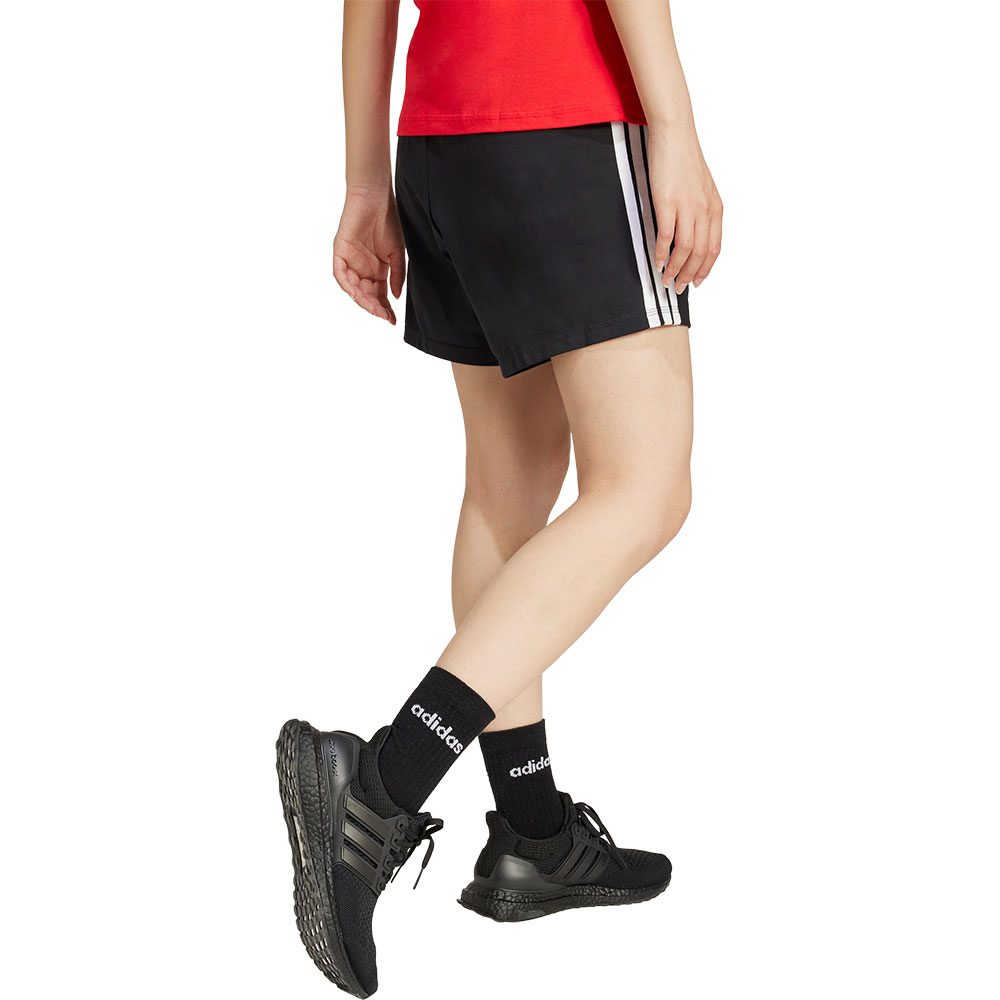 adidas Essentials 3-Streifen Cotton Shorts Damen black