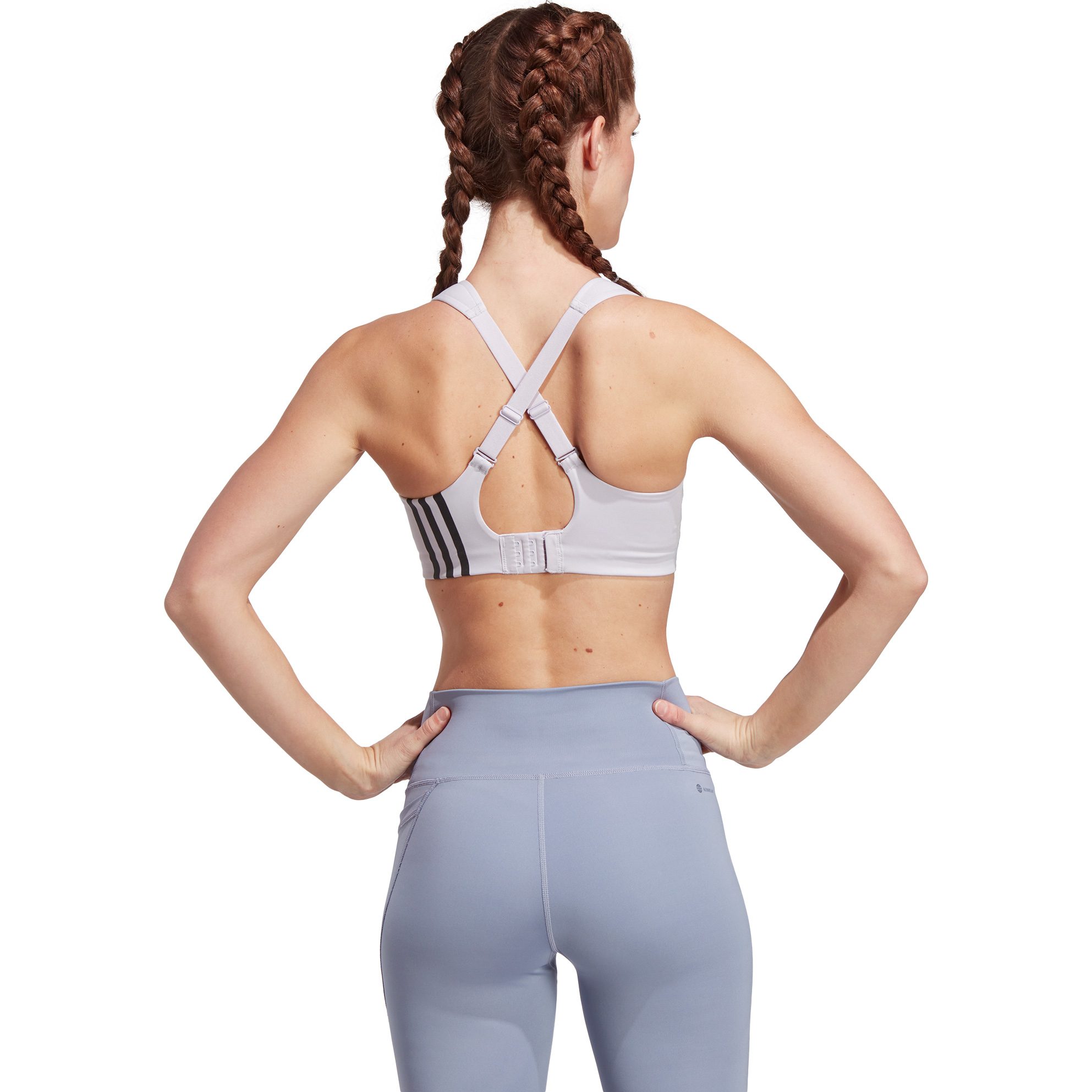 adidas TLRD Impact Training High-Support Sport-BH Damen silver dawn