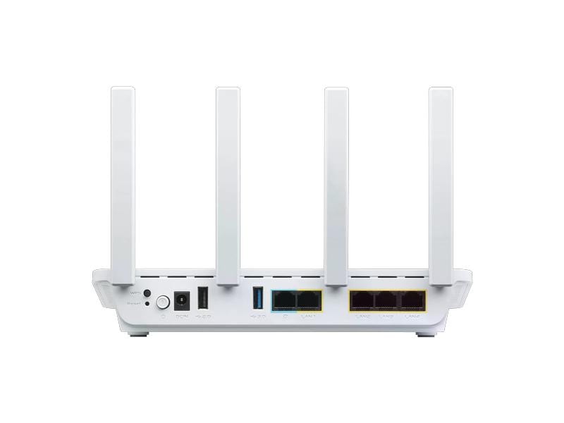 ASUS Dual-Band WiFi Router ExpertWiFi EBR63 AX3000 Dual-Band WiFi 6 (802.11ax) All-in-One Access Point mit Router, Switch und Sicherheits-Gateway, unterstützt bis zu 5 SSIDs, VLAN, SDN, benutzerdefiniertes Gästeportal, Site-to-Site VPN, Netzwerksiche