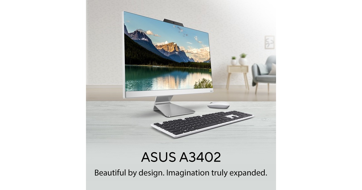ASUSA3402WVAK All-in-One all-in-one pc  (Zwart | i7-1355U | Intel Graphics | 16 GB | 512 GB SSD)