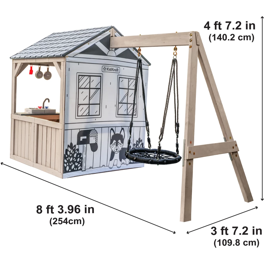 Kidkraft® Spielhaus mit Schaukel Savannah