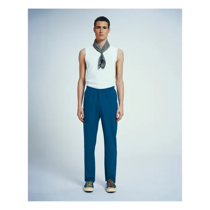 Homecore Pantalon Elastiqué Coton Bio | Bleu
