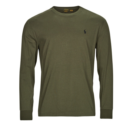 Polo Ralph Lauren - TSHIRT MANCHES LONGUES EN COTON Kaki