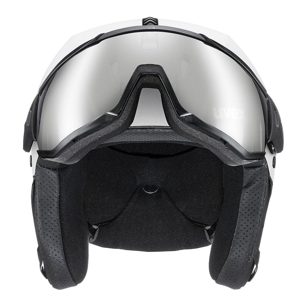Uvex INSTINCT VISOR - Casque ski white black mat