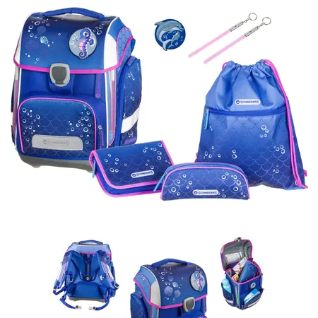 Schneiders Schulranzen-Set Ergolite Underwater Love, 6-teilig