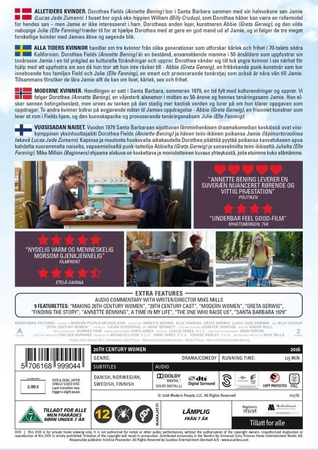 20Th Century Women / Alletiders Kvinder - DVD