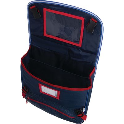 Cartable OB Sport - 38 cm - 2 compartiments - marine et gris anthracite - Oberthur