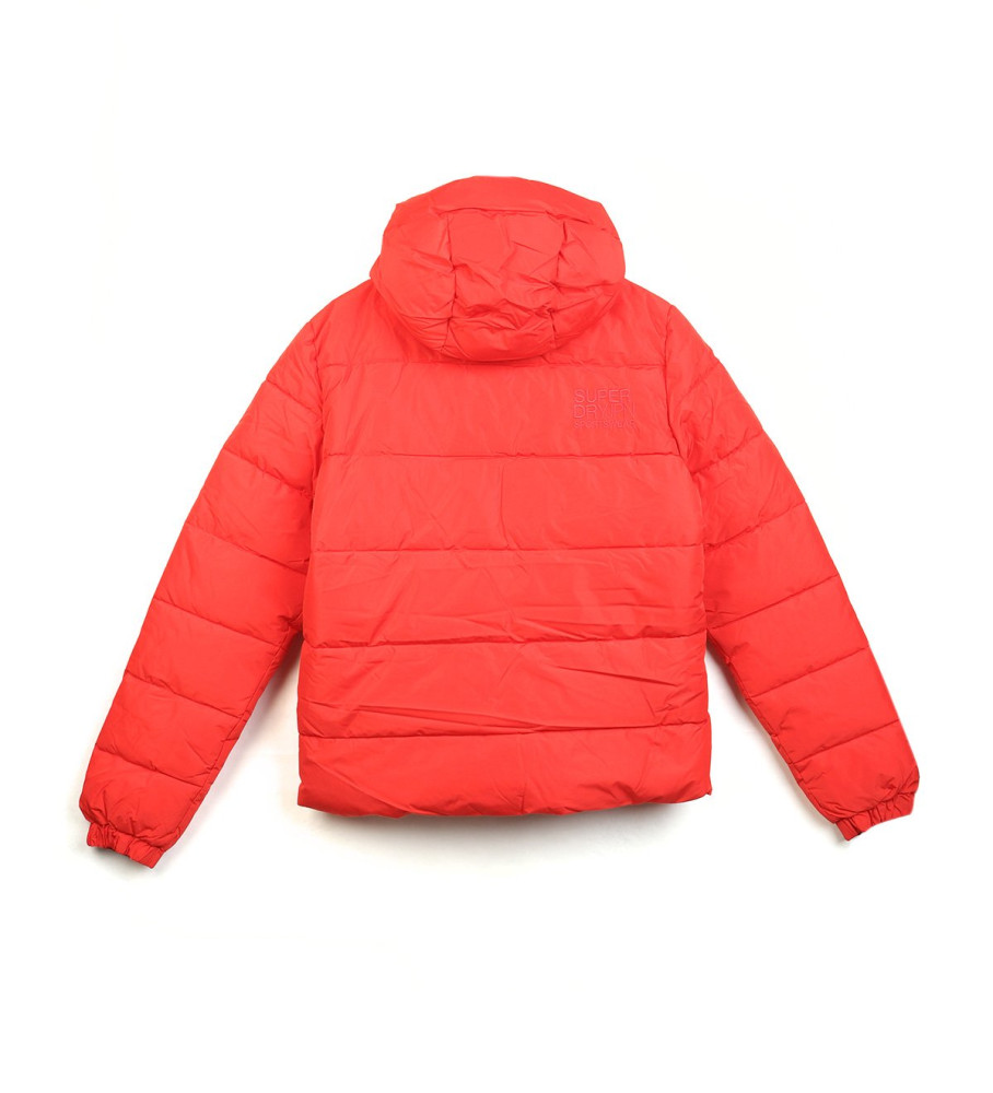 Jaqueta com capuz acolchoada Superdry Sports, laranja