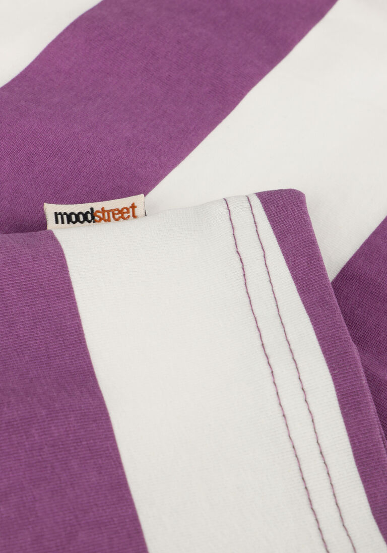 MOODSTREET paarse moodstreet t-shirt boys t-shirt striped