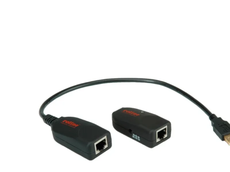 ROLINE USB 2.0 Extender over RJ-45, Transparent