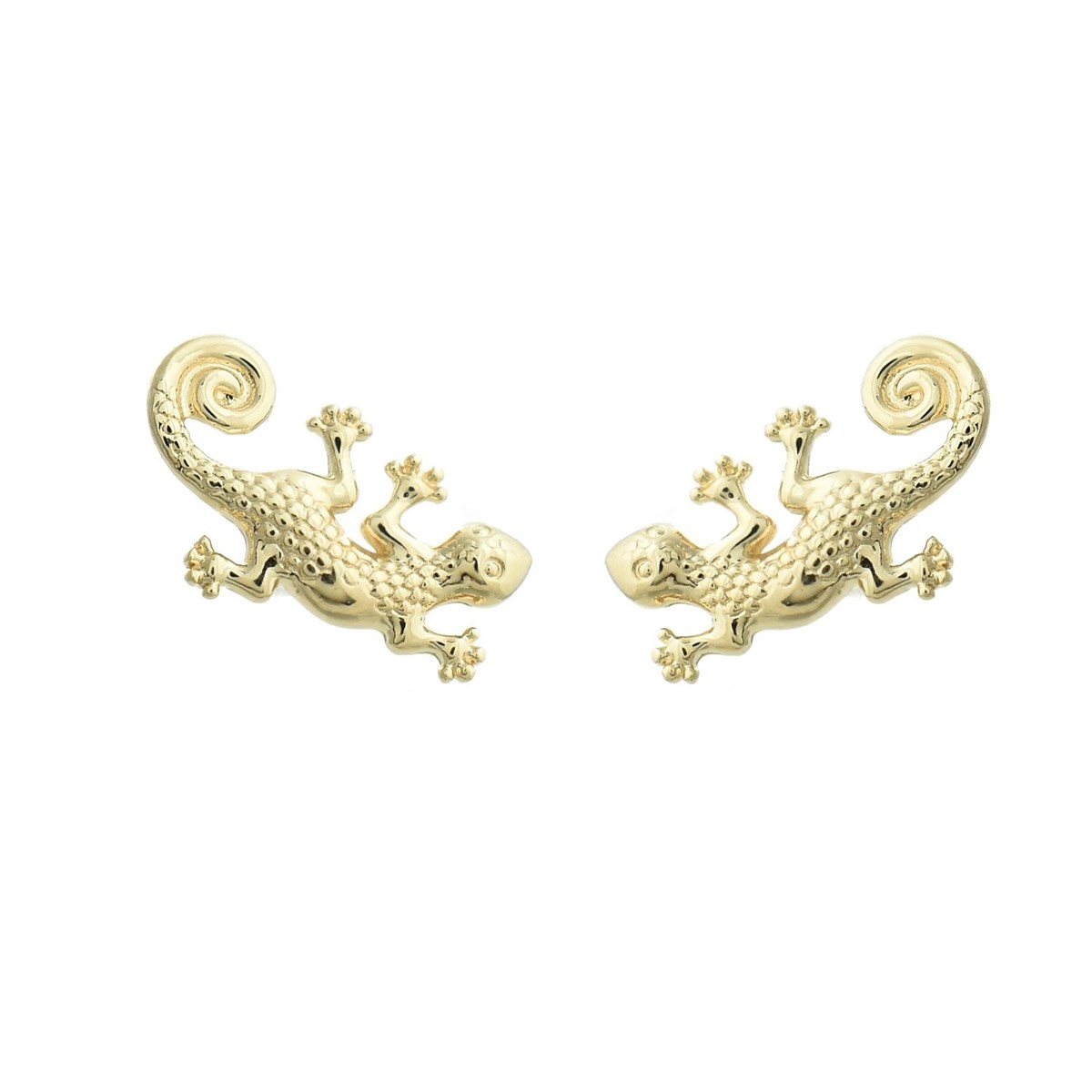 Boucles d'oreilles salamandre Plaqué OR 750 3 microns