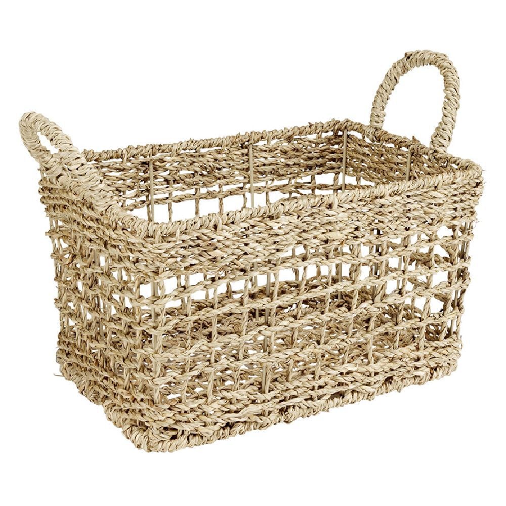 Panière jonc de mer 30x20xH15cm Sunflow
