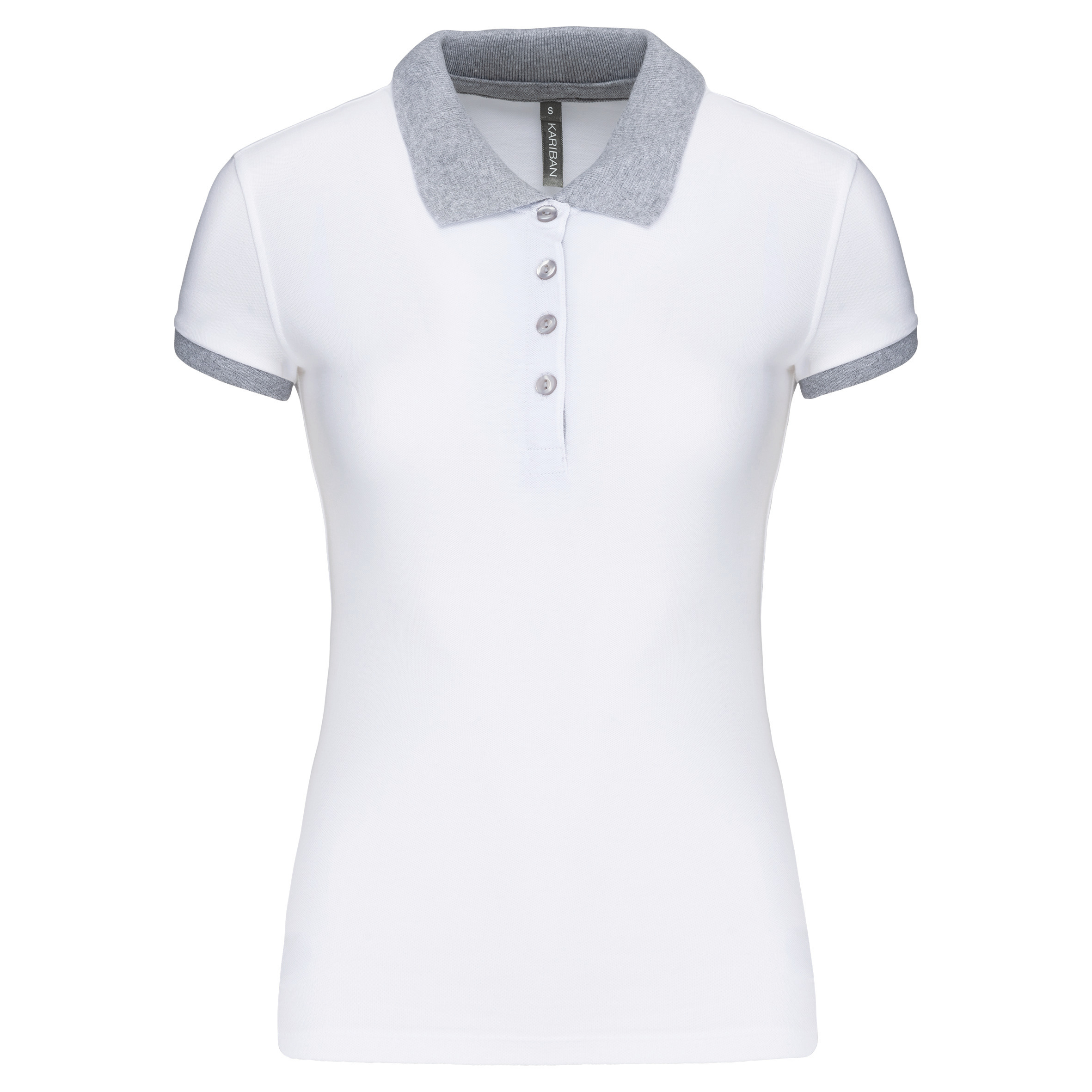 Kariban K259 - Polo piqué bicolore femme