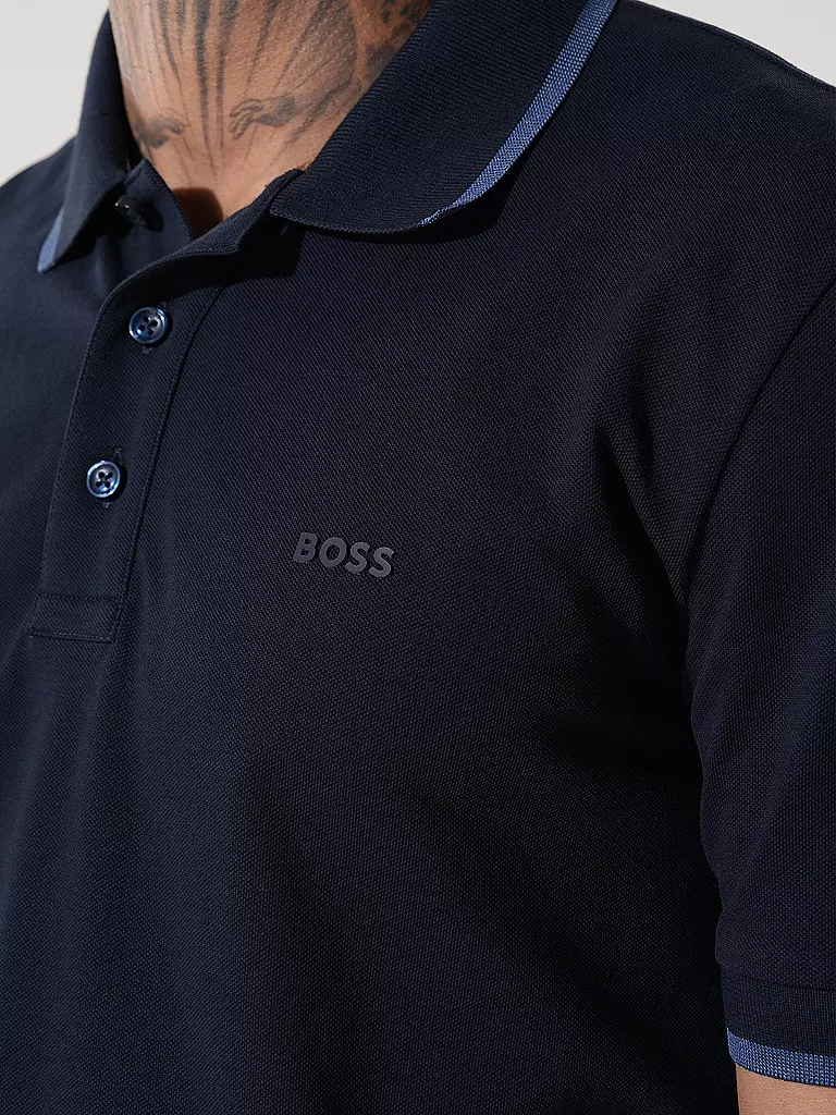 BOSS Poloshirt PARLAY 190 dunkelblau