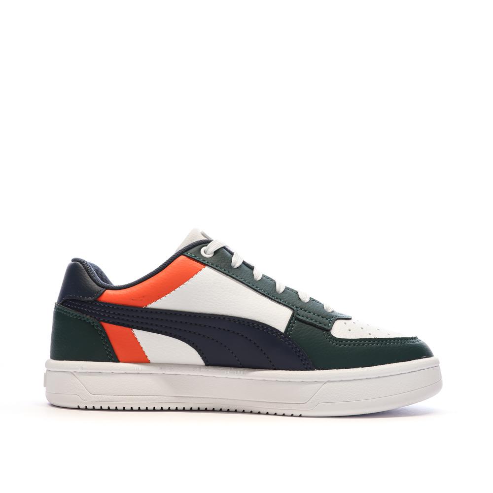 Puma Baskets Blanches/Noires/Vertes Garçon Puma Caven 2.0
