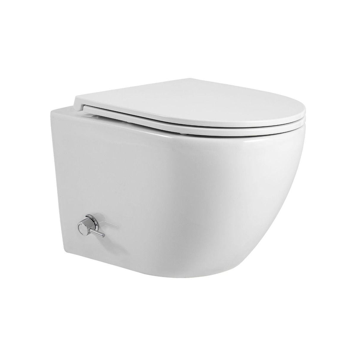 SaniGoods Acora compact toilet met bidet sproeier koud water en zitting