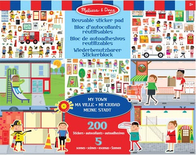 Melissa & Doug Klistremerkebok By 200 Stk